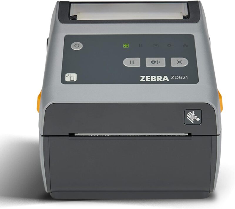 ZEBRA ZD621 Direct Thermal Desktop Printer Thermal Printer with 300 dpi  4 Print Width  Home Office Printer with USB Serial or Ethernet Connectivity Label Printer